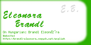 eleonora brandl business card